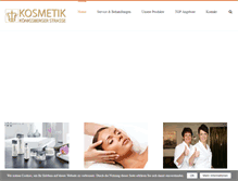 Tablet Screenshot of kosmetik-bramfeld.de